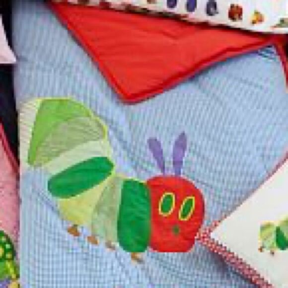 POTTERY BARN ERIC CARLE VERY HUNGRY CATERPILLAR SLEEPING BAG - Picture 1 of 9